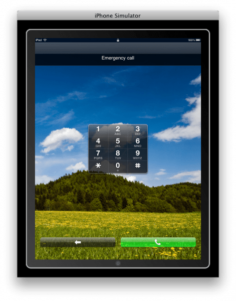 iPad besitzt Notruffunktion