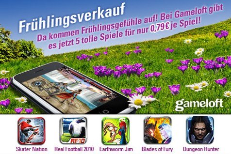 Frühlingsverkauf: Gameloft Apps zum reduzierten Preis