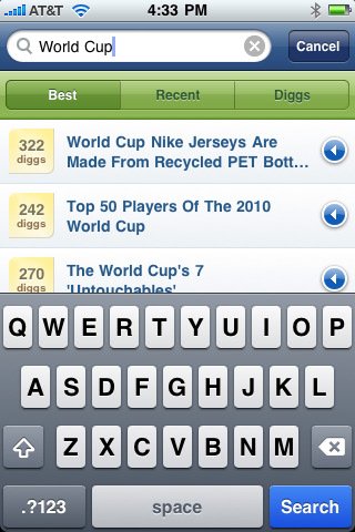 AppStore: Offizielle Digg.com App verfügbar
