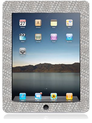 iPad mit Diamant-Rahmen