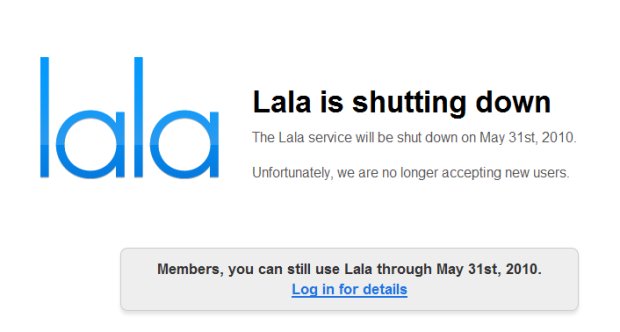 Lala geht, iTunes.com könnte folgen