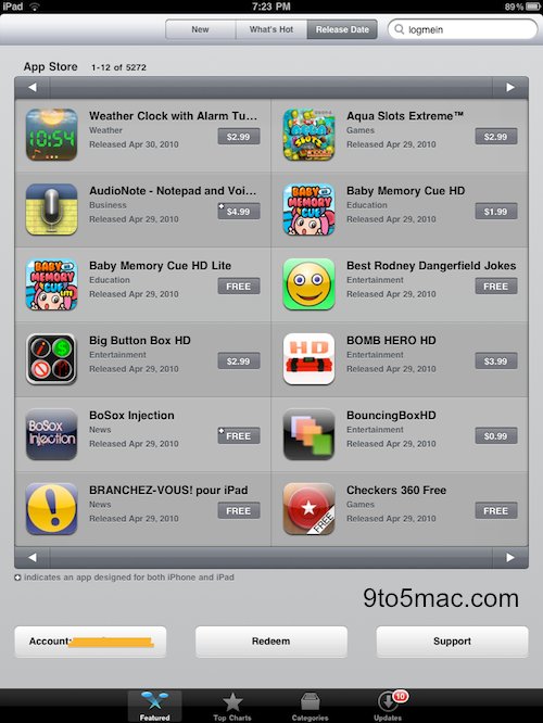 iPad AppStore kann jetzt nach Datum sortieren