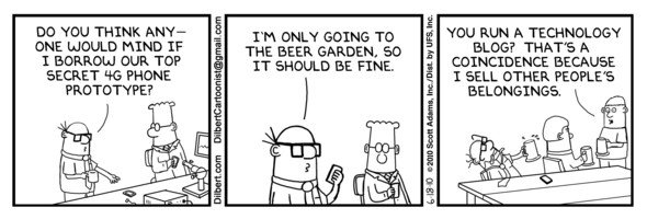 Dilbert-Comics zum iPhone-Prototypen