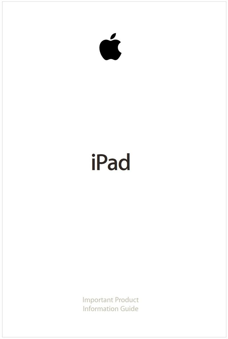 Apple's Produktinformations-Datenblatt zum iPad