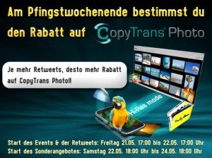 CopyTrans Photo: ReTweets bestimmen Rabatt