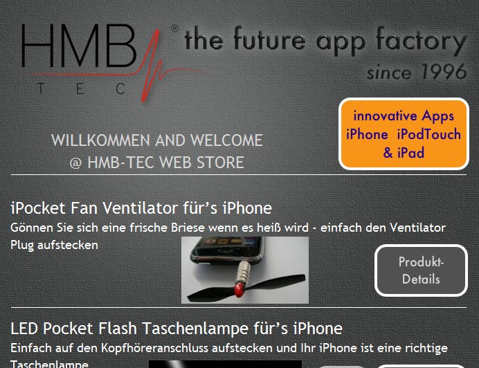 Zubehör für das iPhone - Ventilatoren, Laser, Termometer, Infrarotsender, ...