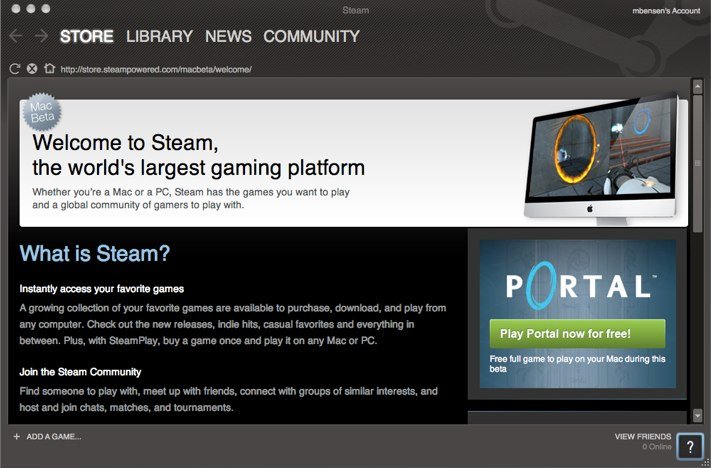 Steam für Mac verfügbar