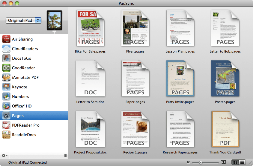 PadSync synchronisiert Dateien zwischen Mac und iPad