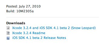 iOS Beta 4.1 für Entwickler veröffentlicht