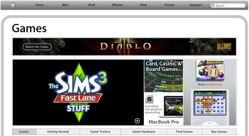 Apple.com/Games: Apple mit Spiele-Sonderseite