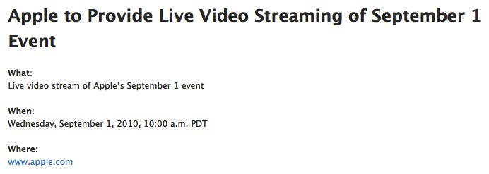 Heutige Keynote: Apple bietet LIVE-Videostream des Special Events