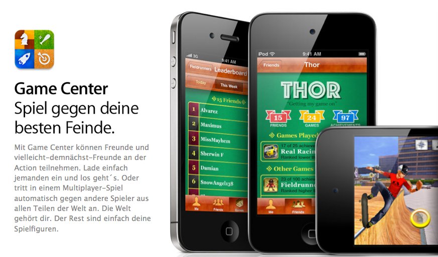 Vorbereitungen auf iOS 4.1 Release: Apple setzt Game Center zurück