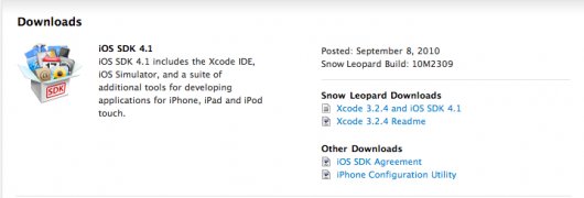 Apple veröffentlicht iOS SDK 4.1