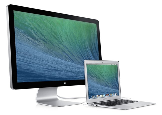 Thunderbolt Display mit MacBook Air.