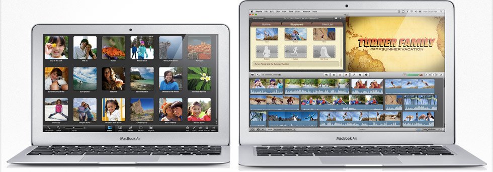 Ab EUR 999,-: Zwei neue MacBook Air Modell in 12 Varianten