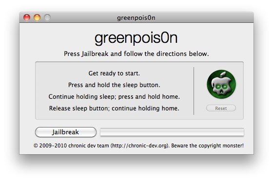 greenpois0n RC3: iOS 4.* Jailbreak für OSX veröffentlicht