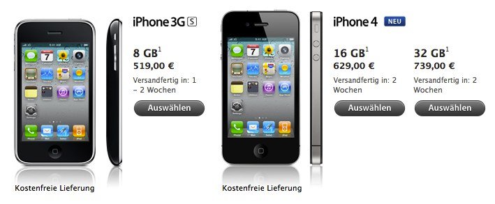 Apple entfernt weisses iPhone aus Online Store