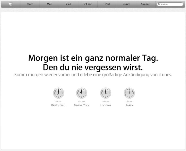 "Großartige Ankündigung" für iTunes
