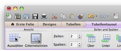 Office:mac 2011: Menüband statt Symbolleisten