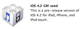 Für Developer: Apple veröffentlicht iOS 4.2 Golden Master