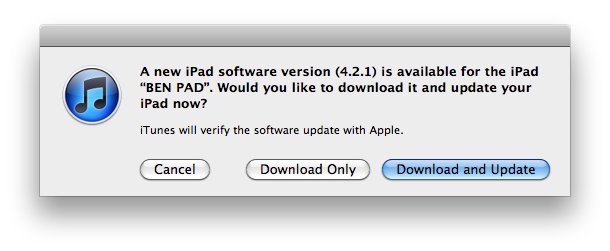 Software-Update: iOS 4.2.1 verfügbar