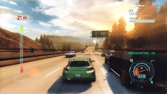 Need for Speed: Undercover Überholmanöver bei über 200 Sachen