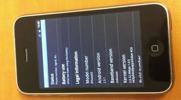 iDroid: Android 2.3 (Gingerbread) jetzt auf iPhone 3G