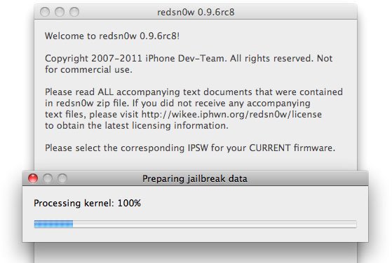 redsn0w 0.9.6 RC 8: Neuer Bugfix-Version des iOS 4.2.1 Jailbreaks