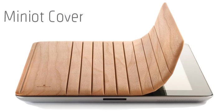 Miniot Cover: iPad 2 Smart Cover aus Holz