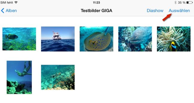 iPad-Bilder-versenden-auswaelen