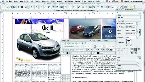 Indesign Alternative Kostenloses Open Source Layoutprogramm Scribus