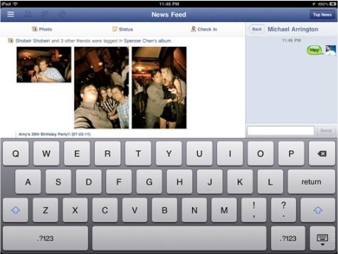 Facebook-App für iPad am 22. September?