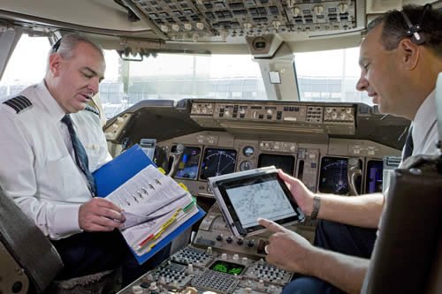 iPad im Cockpit