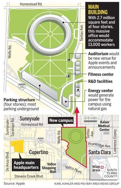 Apple Campus 2: Cupertino fürchtet zuviel Wachstum