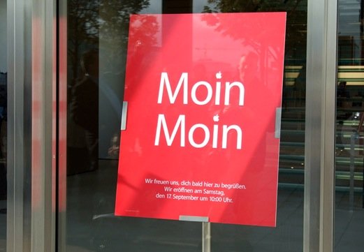 Erste Bilder aus dem Hamburger Apple Store