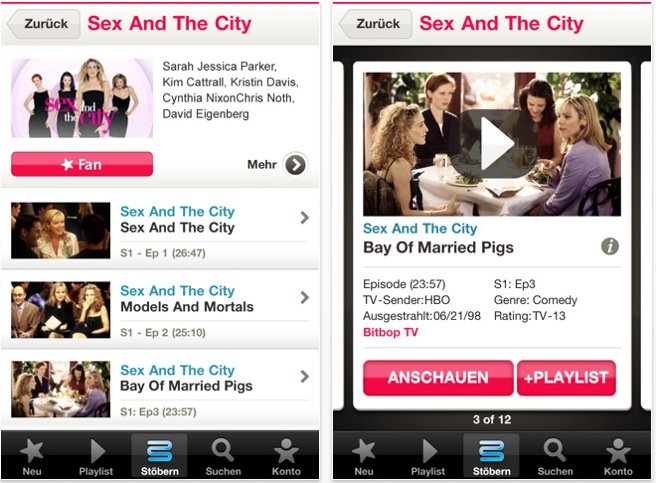 US-Serien aufs iPhone streamen mit Bitbop