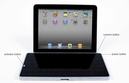 Elegante Bluetooth-Tastatur fürs iPad