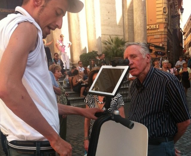 Segway mit iPad-Halterung für Rom-Guides