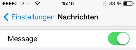 iMessage einschalten