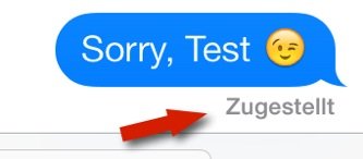 iMessage-zugestellt