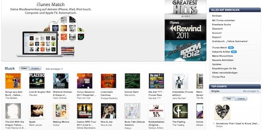 iTunes Match: Apples Cloud-Musik-Angebot jetzt auch in Deutschland erhältlich