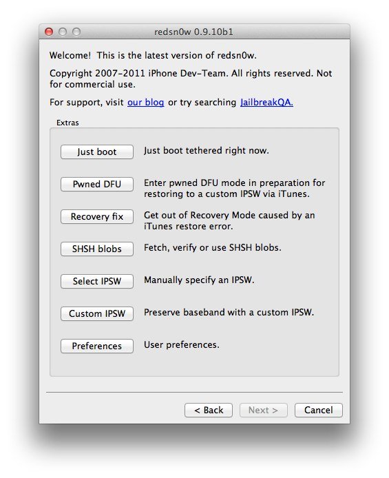 redsn0w 0.9.10b1: Untethered iOS 5.0.1 Jailbreak veröffentlicht