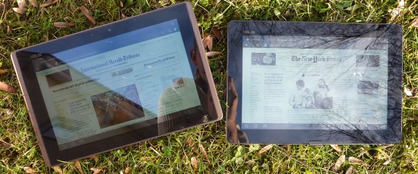 ASUS Eee Pad Transformer Prime vs. Sonnenstrahlen