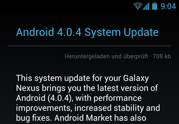Galaxy Nexus: Kleines Update mit Bugfixes wird ausgerollt