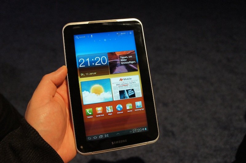 Samsung Galaxy Tab 7.0 Plus: Mit einigen Design-Änderungen nach Deutschland