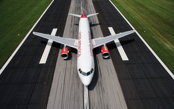 Virgin-America-Airbus: Hommage an Steve Jobs