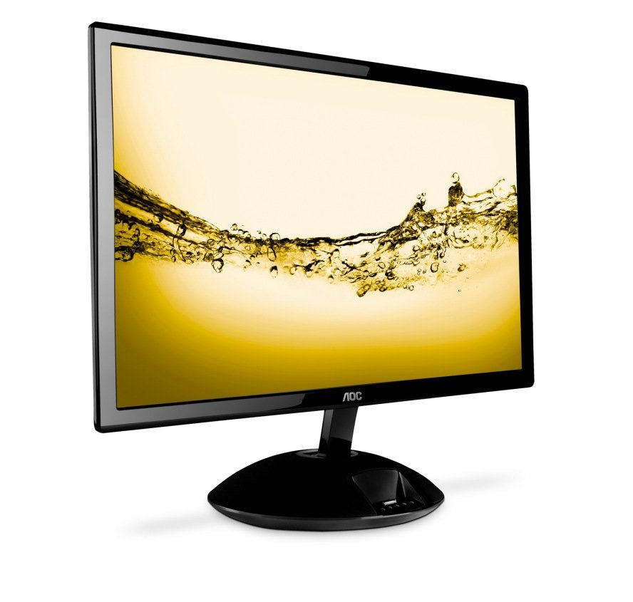 iPhone-Screen ganz groß: AOC-Monitor mit iOS-Dock-Station