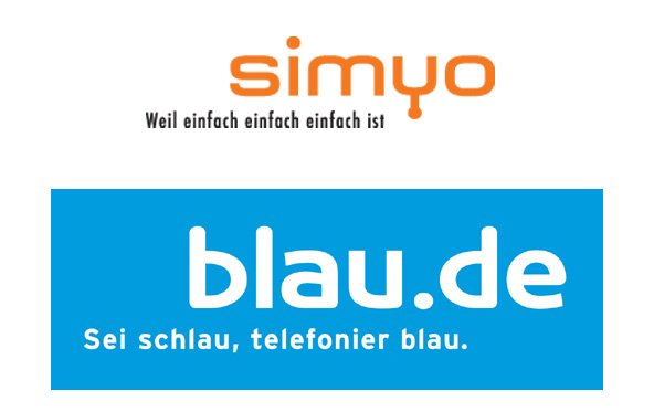 Lukrative Smartphone Tarife von blau.de & simyo