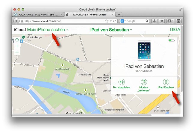 Code-vergessen-iPhone-loschen-iCloud