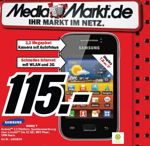 Samsung Galaxy Y Media Markt